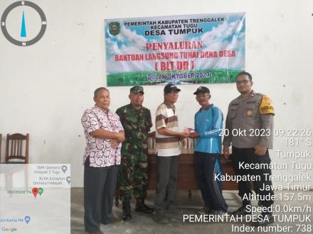 Penyaluran BLT DD Bulan Oktober 2023